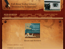 Tablet Screenshot of fallrivervalleylibrary.com